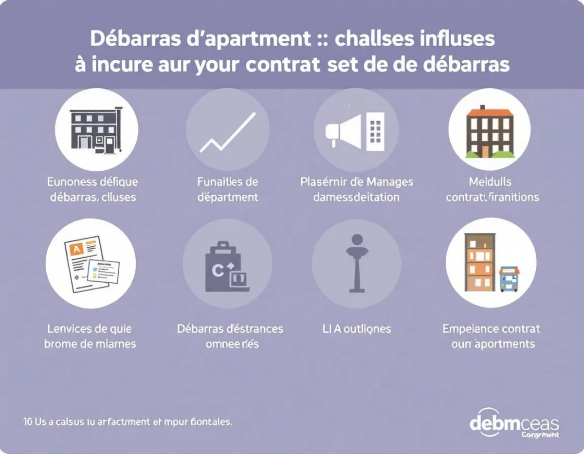 Débarras d'appartement : Les clauses essentielles à inclure dans votre contrat de débarras